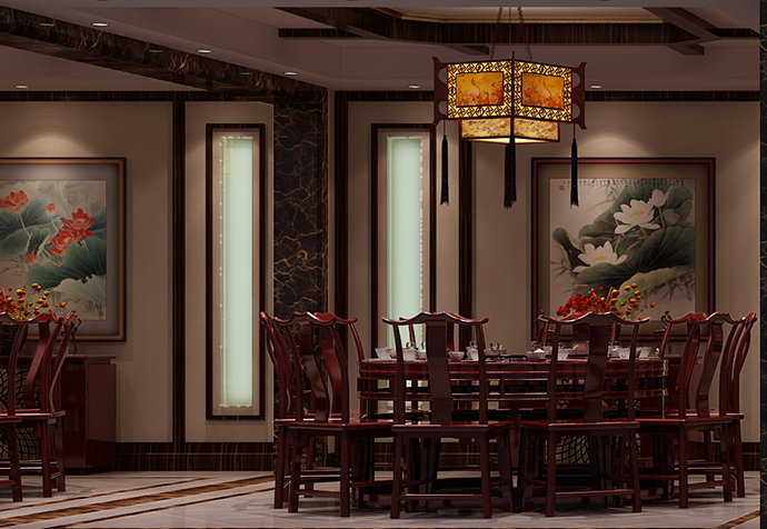 杨浦区龙润茶业茶室新中式风格商铺装修设计案例